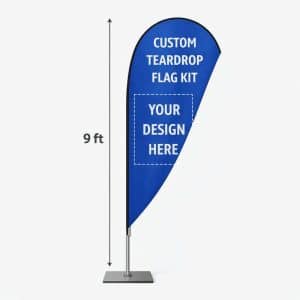 Custom Teardrop Flag Kit - Medium (9ft)