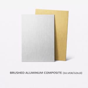 Brushed Aluminum Composite (Silver/Gold)