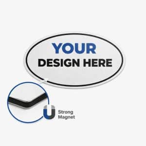 Oval Car Magnet