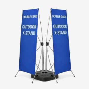 Double-Sided Outdoor X-Stand