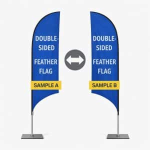 Double-Sided Feather Flag Upgrade