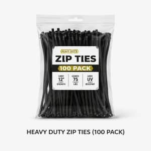Heavy Duty Zip Ties (100 Pack)