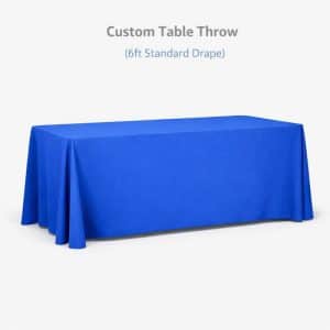 Custom Table Throw (6ft Standard Drape)